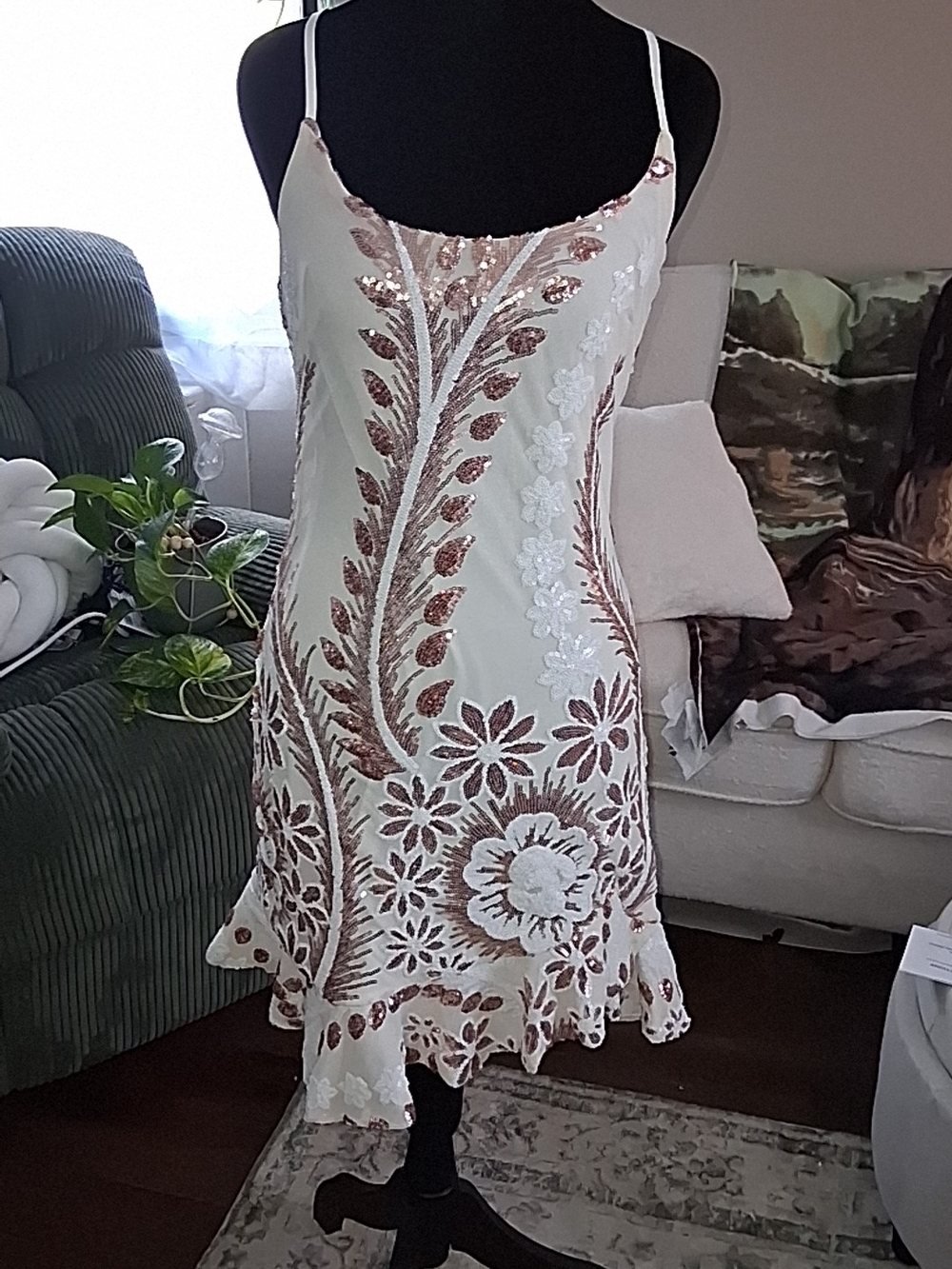 AKIRA Sequined Cocktail Dress
